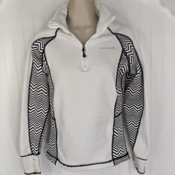 AVALANCHE Quarter Zip Fleece Lined Pullover Sz S - Picture 5 of 12